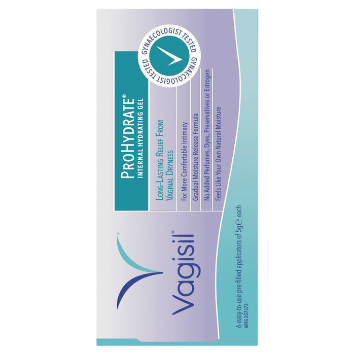 Vagisil ProHydrate Plus Internal Hydrating Gel 6 x 5g Applicators