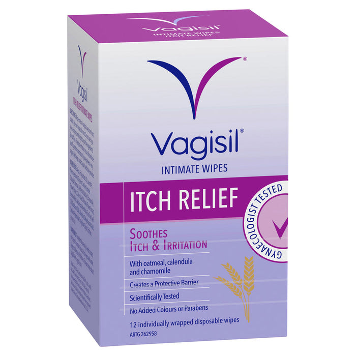 Vagisil Itch Relief Intimate Wipes 12