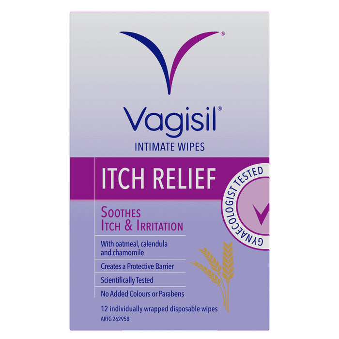 Vagisil Itch Relief Intimate Wipes 12