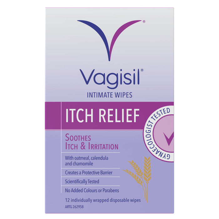 Vagisil Itch Relief Intimate Wipes 12