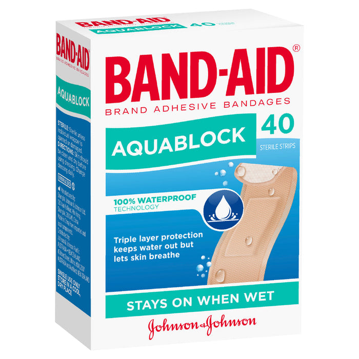 Band-Aid Aquablock Strips 40 - Waterproof