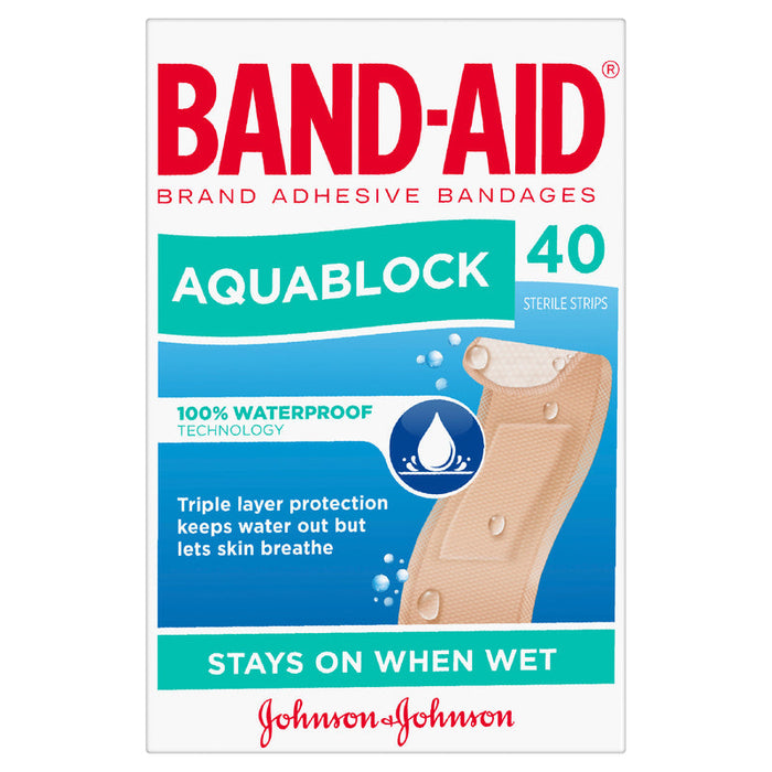 Band-Aid Aquablock Strips 40 - Waterproof