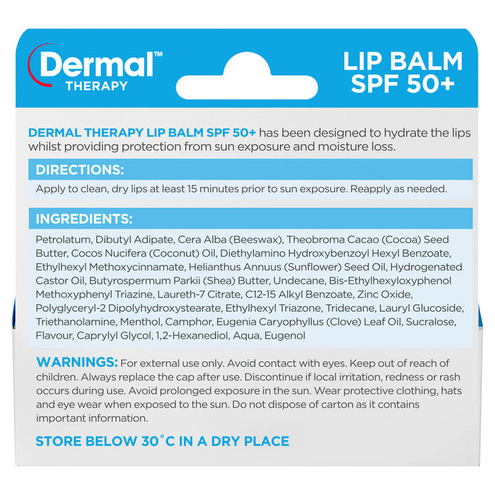 Dermal Therapy Lip Balm SPF50+ 10g