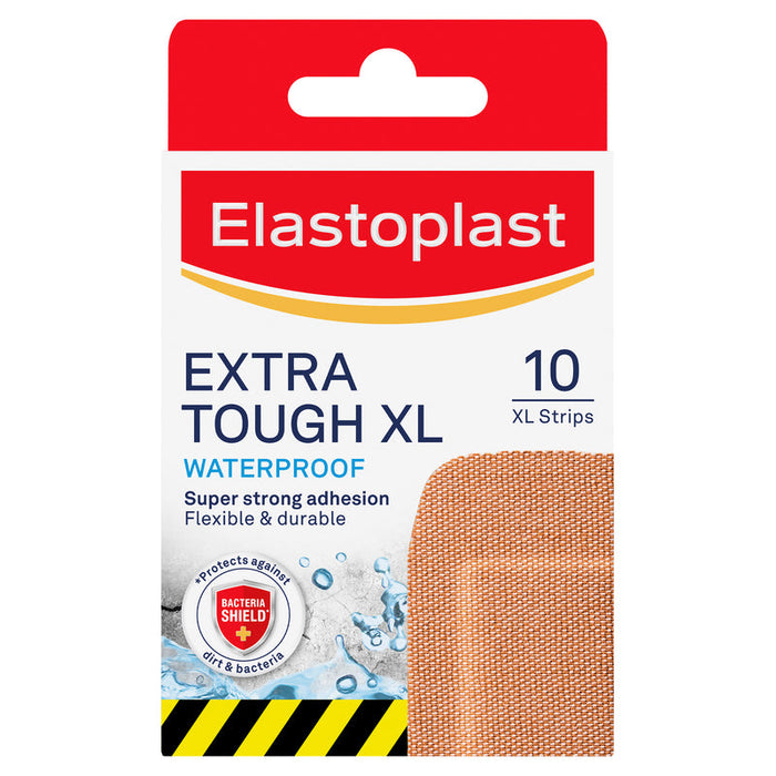 Elastoplast Extra Tough Waterproof Plasters XL 10 - One Size