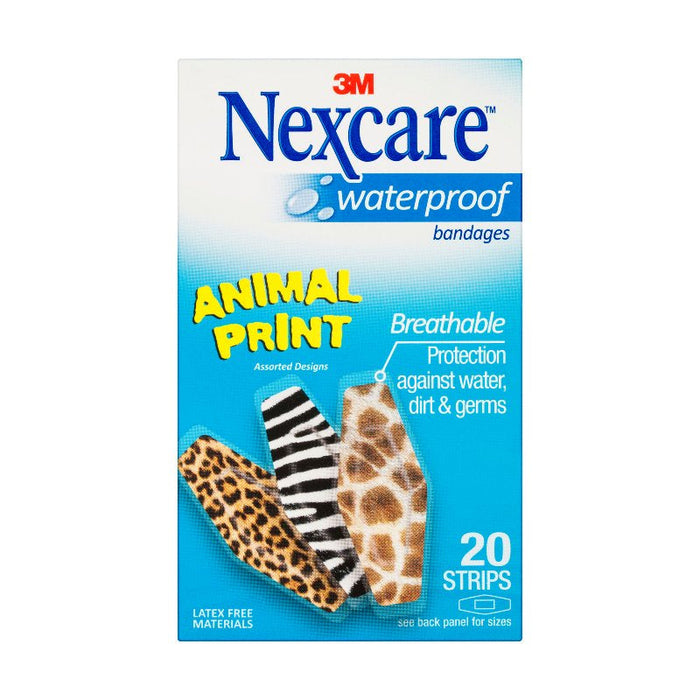 Nexcare - Waterproof Strips Animal Faces 20