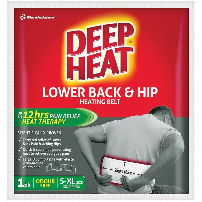 Mentholatum Deep Heat Lower Back Hip Heating Belt S XL 1 Pack