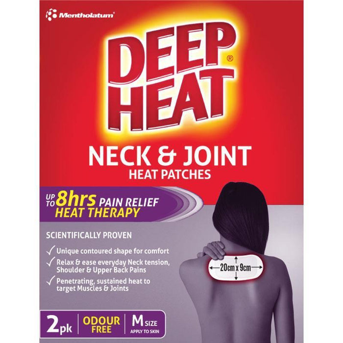 Mentholatum Deep Heat Neck Joint Heat Patches M 2 Pack