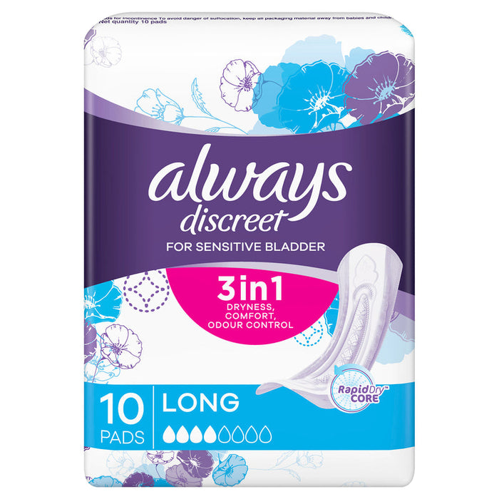 Always Discreet PAD Long 10