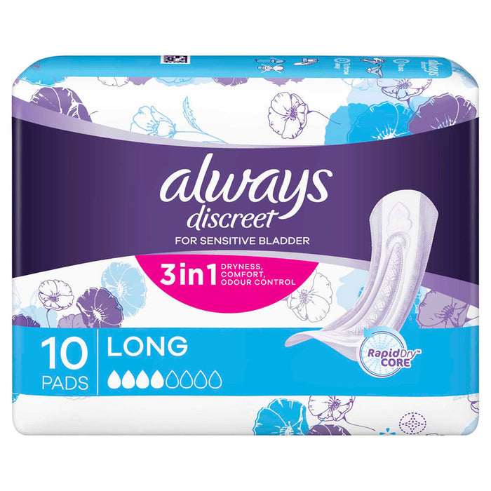 Always Discreet PAD Long 10