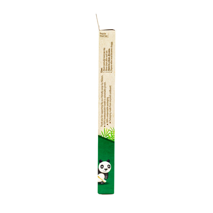 Piksters Bamboo Adult Medium Toothbrush Value 6 Pack