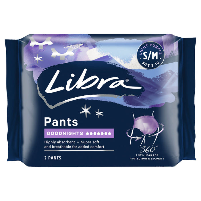 Libra Pants Goodnights Medium 2pk