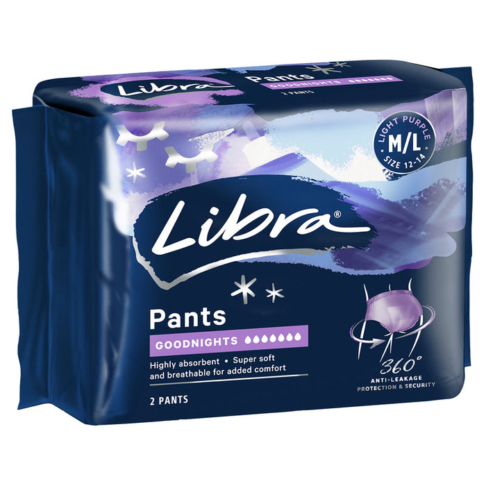 Libra Pants Goodnights Large 2pk