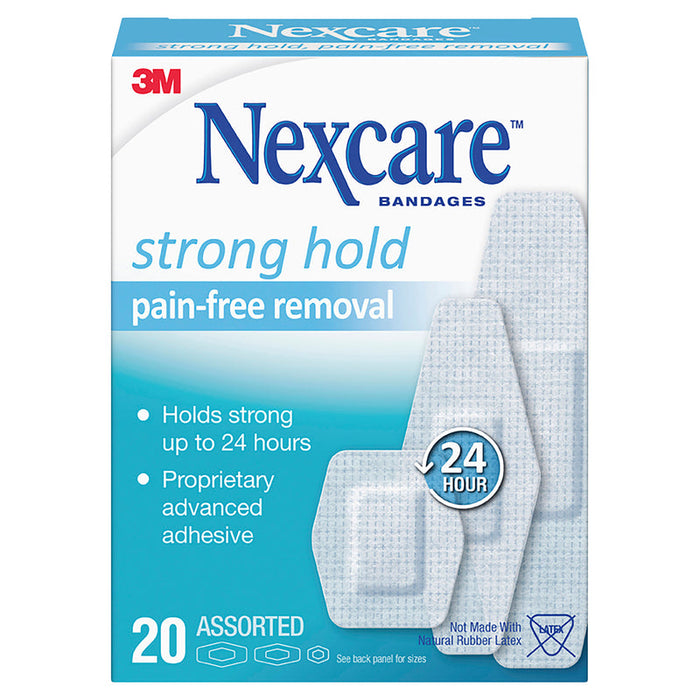 Nexcare - Strong Hold Pain-Free Removal Bandages Assorted 20