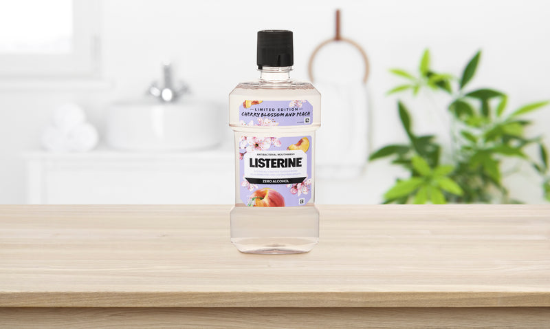 Listerine Cherry Blossom and Peach Antibacterial Mouthwash 500ml