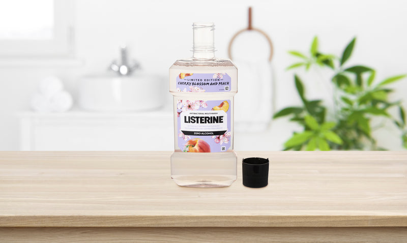 Listerine Cherry Blossom and Peach Antibacterial Mouthwash 500ml