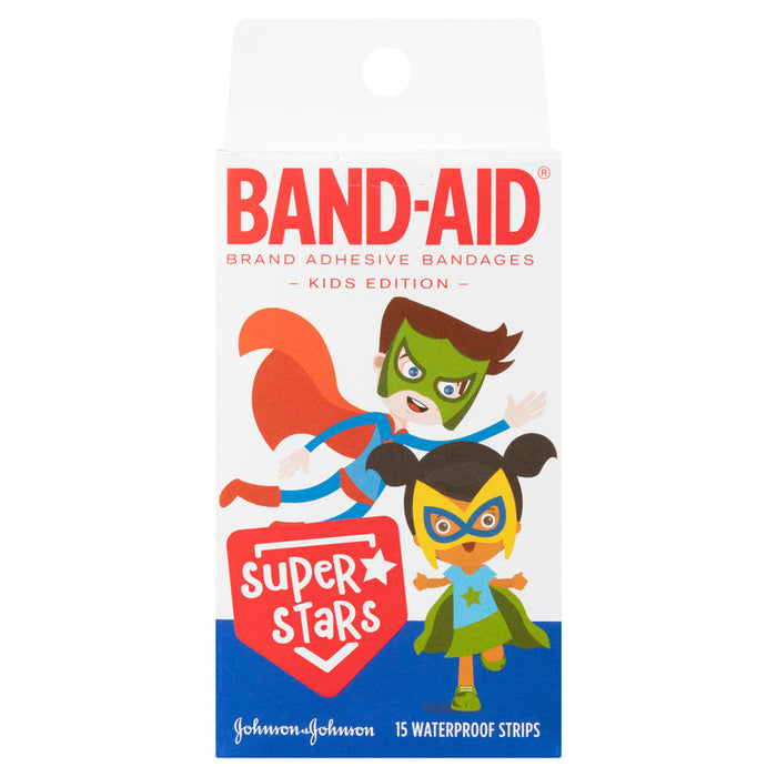 BandAid Waterproof Strips 15 - Super Stars