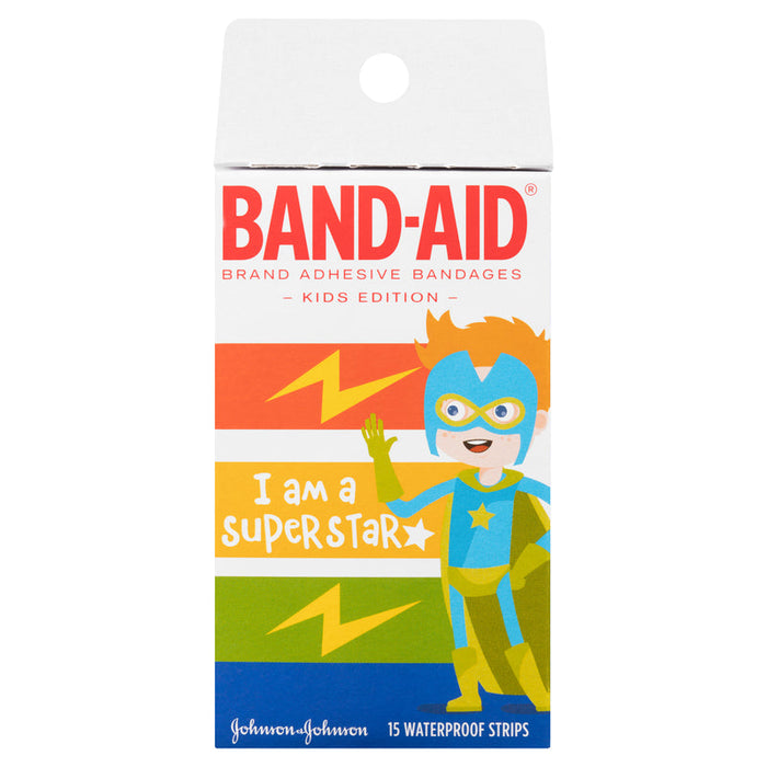 BandAid Waterproof Strips 15 - Super Stars