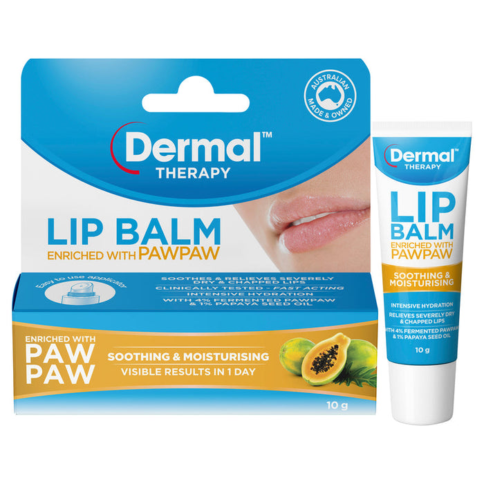 DERMAL THERAPY Lip Balm Paw Paw 10g