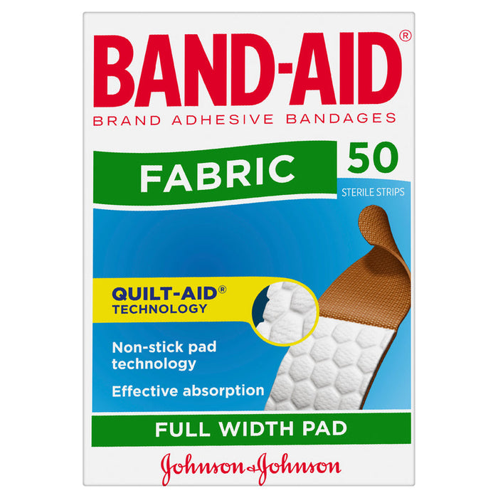 BANDAID Fabric Plasters 50s