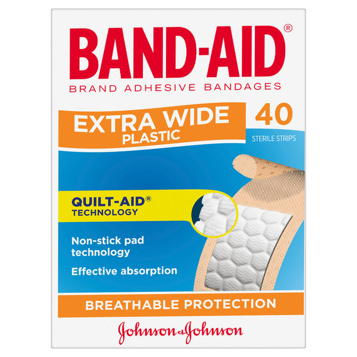 BANDAID Plastic Strip Extra Wide 40