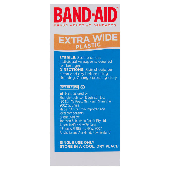 BANDAID Plastic Strip Extra Wide 40