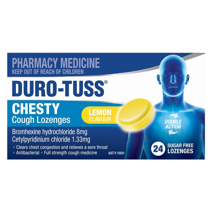 Duro-Tuss CHESTY Cough Lozenges LEMON 24