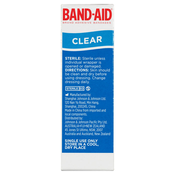 BandAid Clear Strips 40s