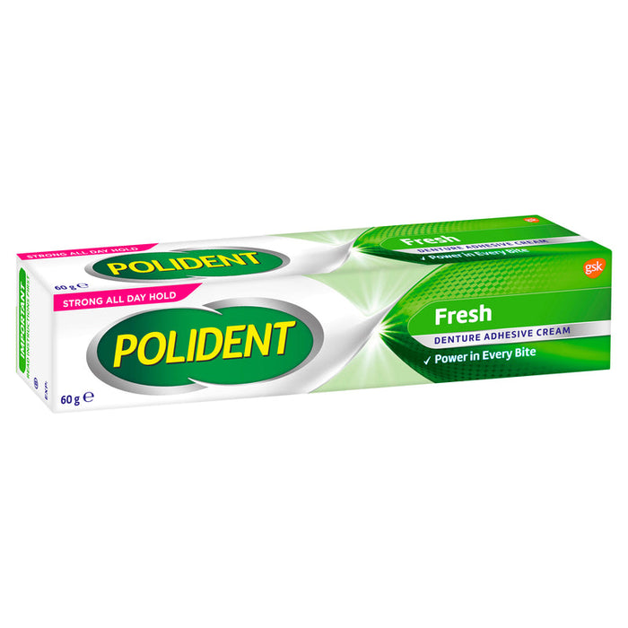 Polident Fresh Mint Denture Adhesive Cream 60g