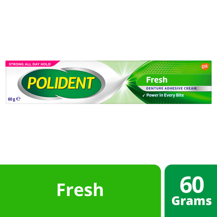 Polident Fresh Mint Denture Adhesive Cream 60g