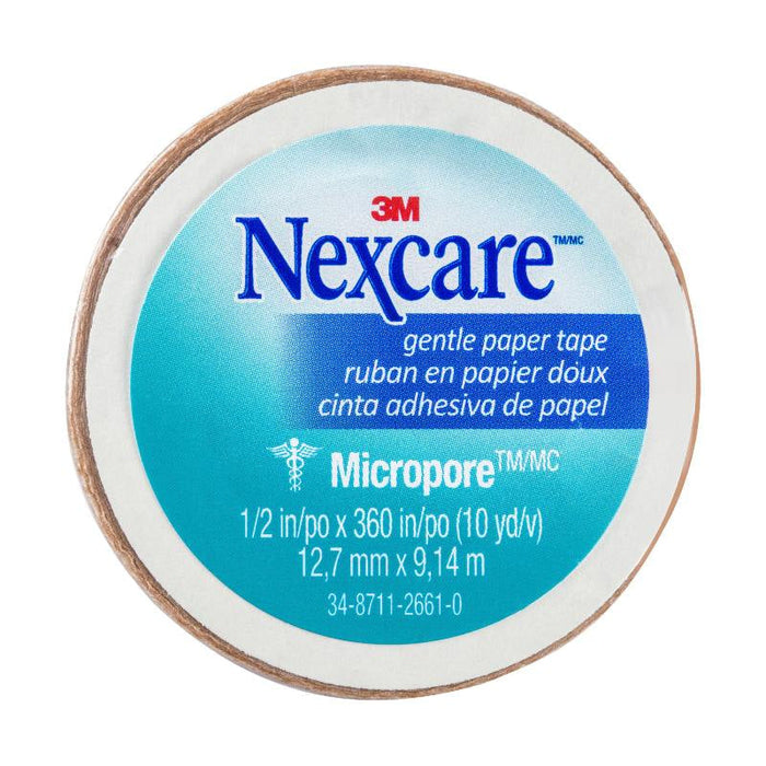 Nexcare - Micropore Paper Tape - 12.7mm x 9.14m - Tan