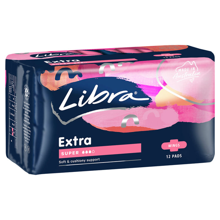 Libra Pad Extra Wings Super 12