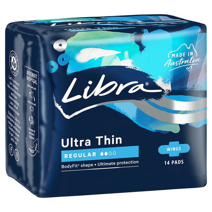 Libra Pads Ultra Thin REGULAR 14 With Wings