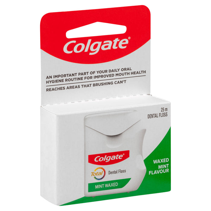 Colgate Total Mint Waxed Dental Floss 25m