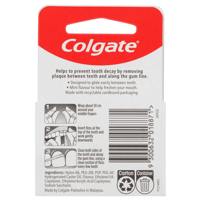 Colgate Total Mint Waxed Dental Floss 25m