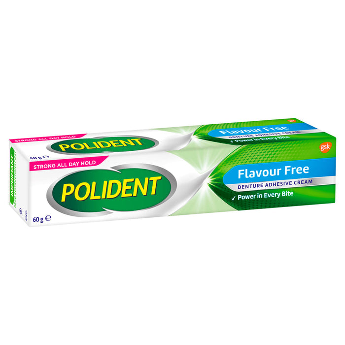 Polident Denture Adhesive Cream 60g Flavour Free