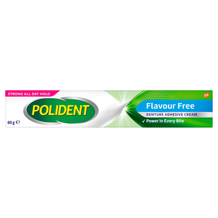 Polident Denture Adhesive Cream 60g Flavour Free