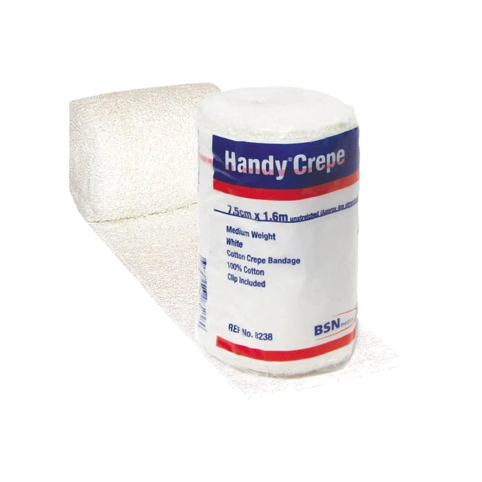 HandyCrepe MediumBandage 7.5cm x 1.6m - White