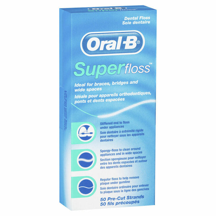 Oral B Super Floss Pre Cut Strands 50