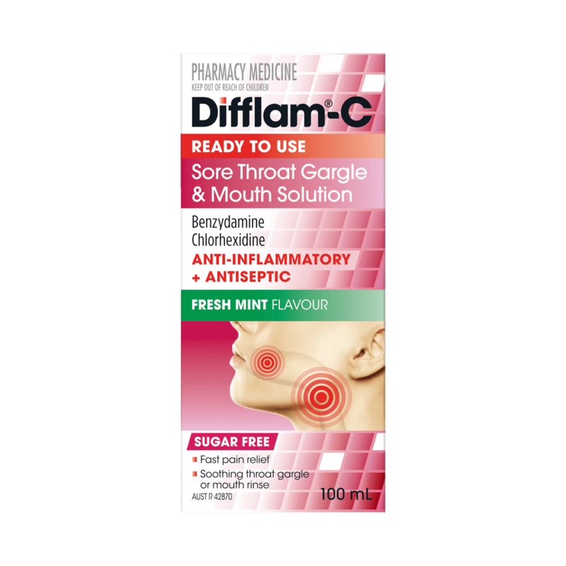 Difflam C Anti-Inflammatory Antiseptic Solution 100ml