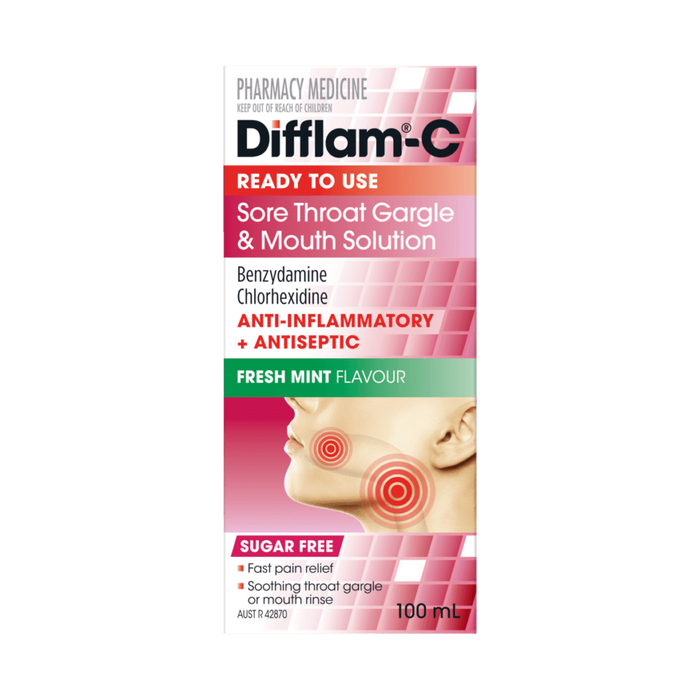 Difflam C Anti-Inflammatory Antiseptic Solution 100ml