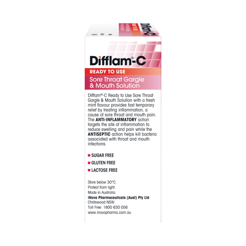 Difflam C Anti-Inflammatory Antiseptic Solution 100ml