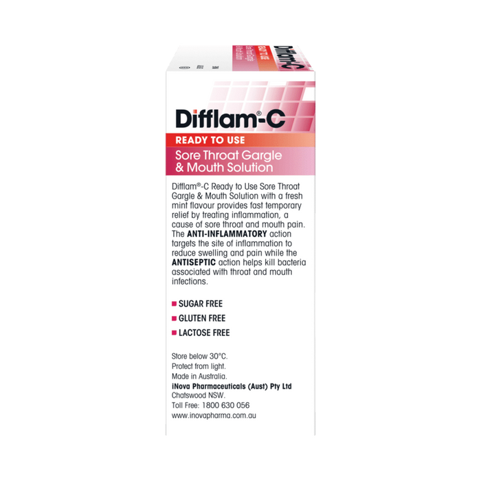 Difflam C Anti-Inflammatory Antiseptic Solution 100ml