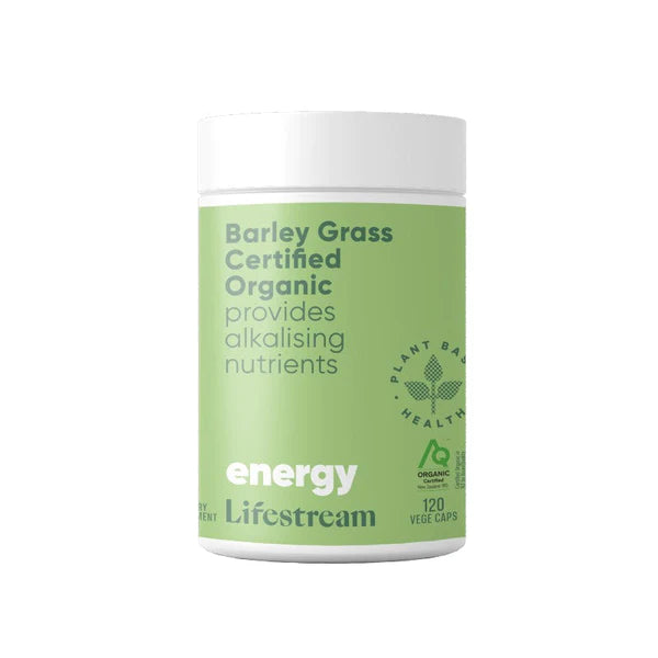 Lifestream Barley Grass Certified Organic Vege Caps 120