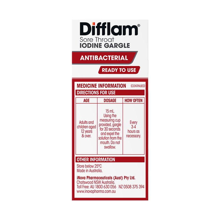 Difflam Sore Throat Gargle 200ml