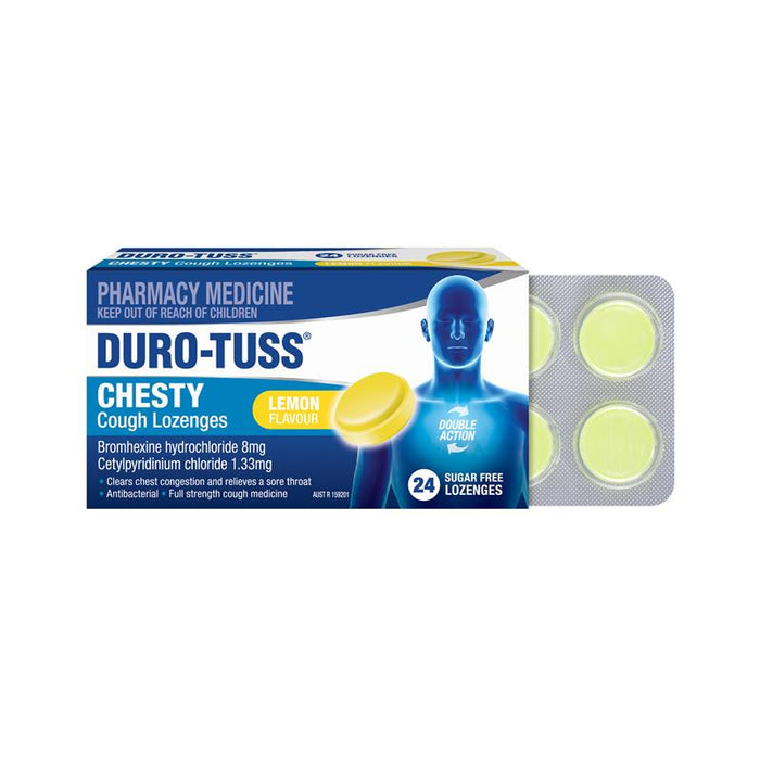 Duro-Tuss CHESTY Cough Lozenges LEMON 24