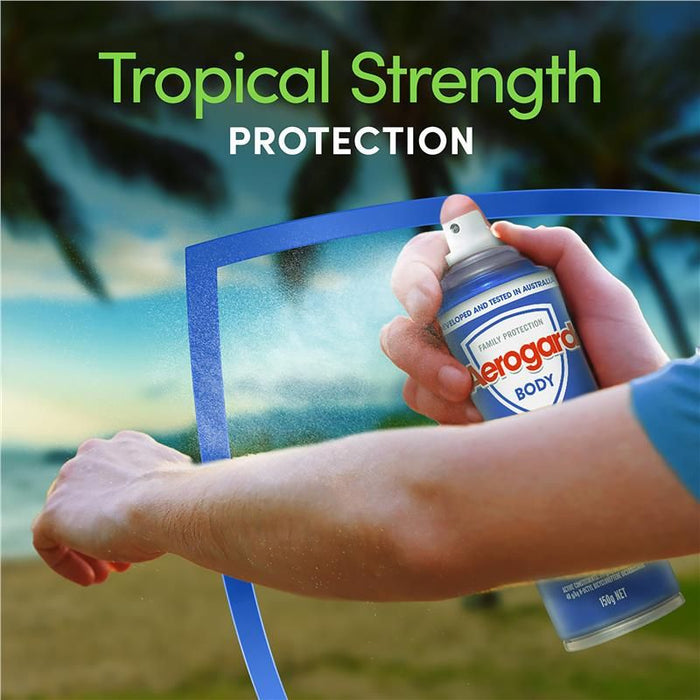 Aerogard Tropical Strength Insect Repellent Aerosol Spray 150g