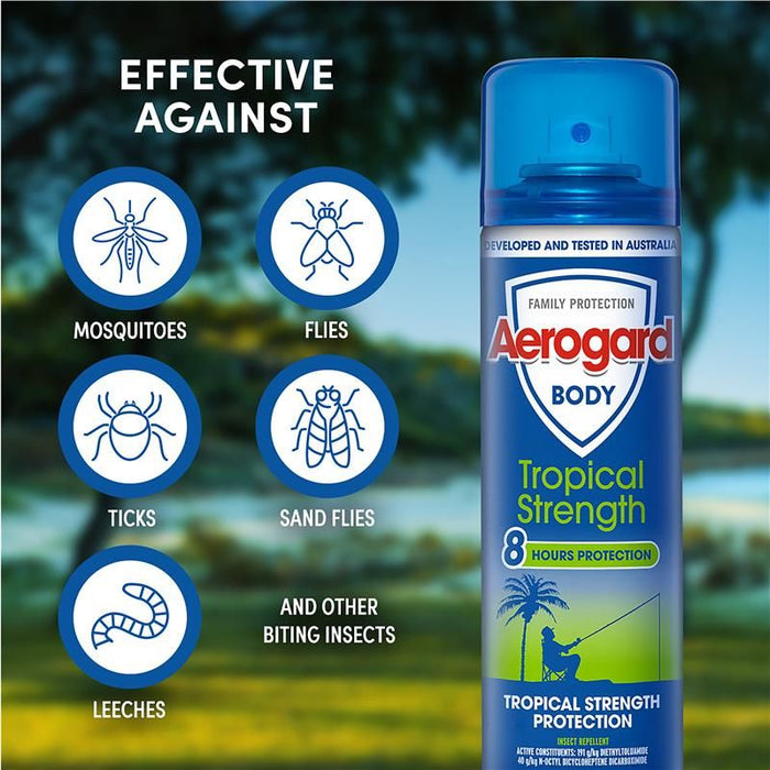 Aerogard Tropical Strength Insect Repellent Aerosol Spray 150g