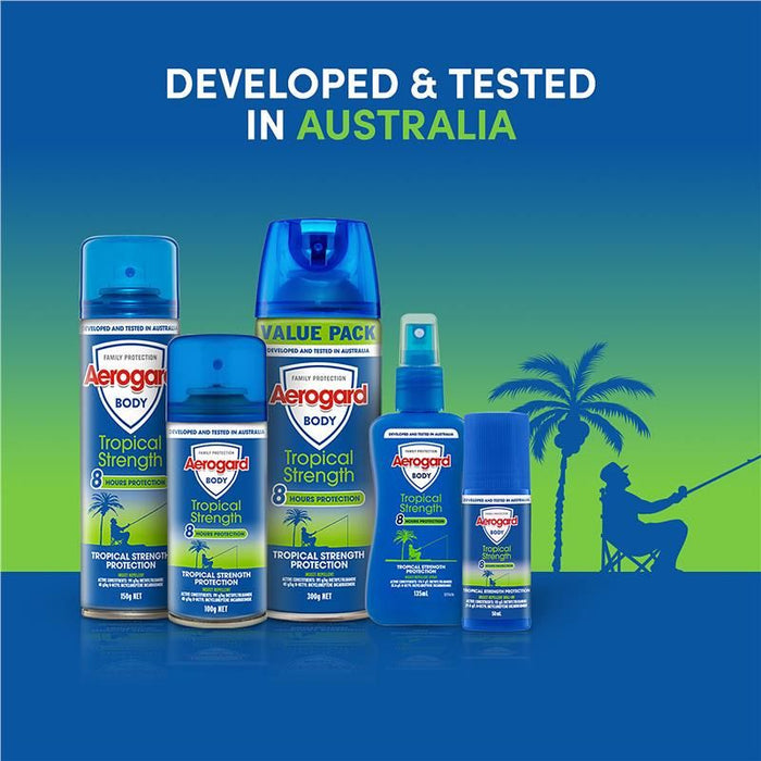 Aerogard Tropical Strength Insect Repellent Aerosol Spray 150g