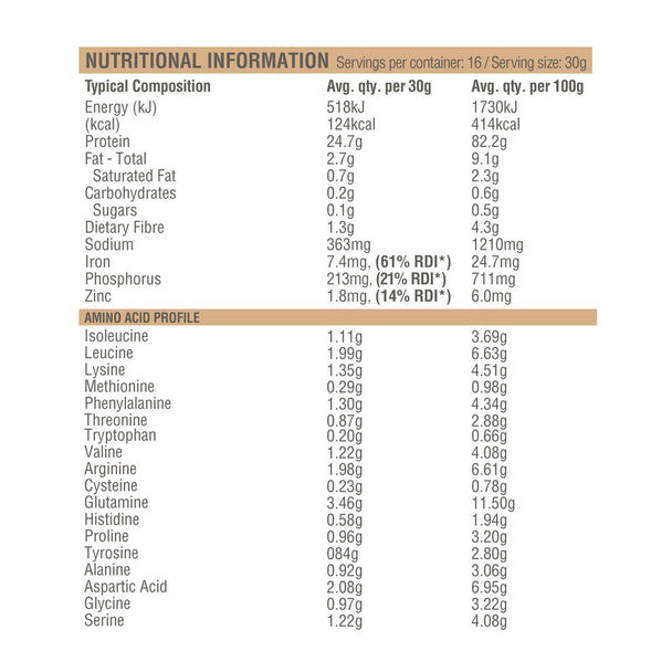 Amazonia Raw Protein Isolate Natural 1kg