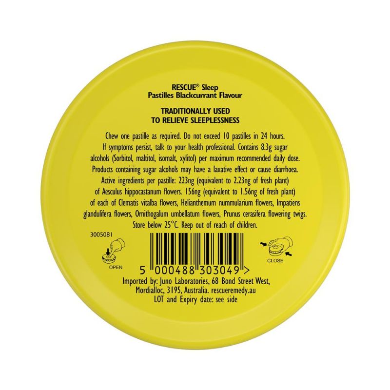 Bach Rescue Remedy Sleep Pastilles Blackcurrant 50g